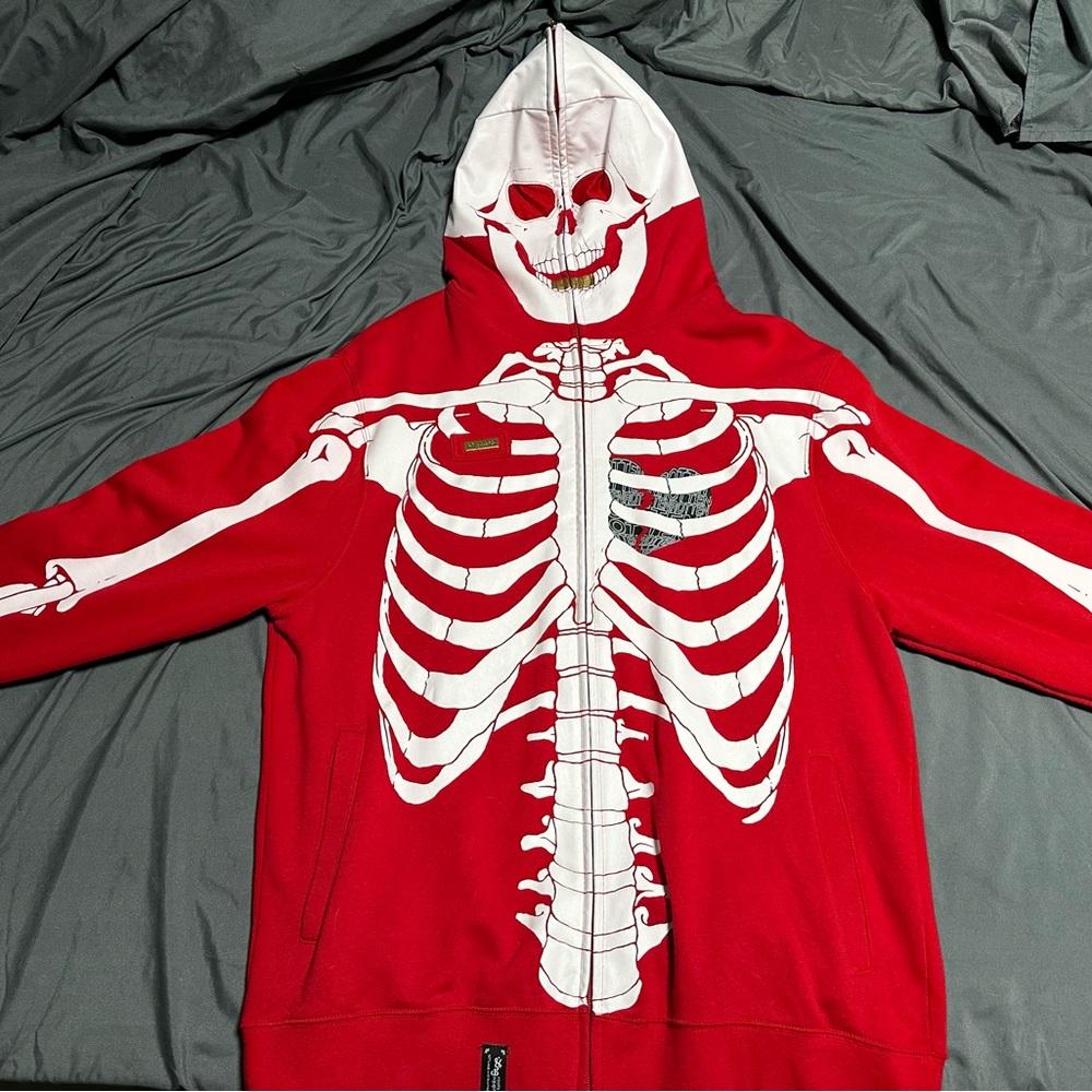 LRG Dead Serious Skeleton Hoodie 2021 XXL, Glow in the Dark still sealed new